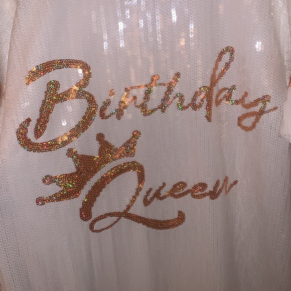 NWOT Birthday Queen Sequin Dress - Picture 6 of 8